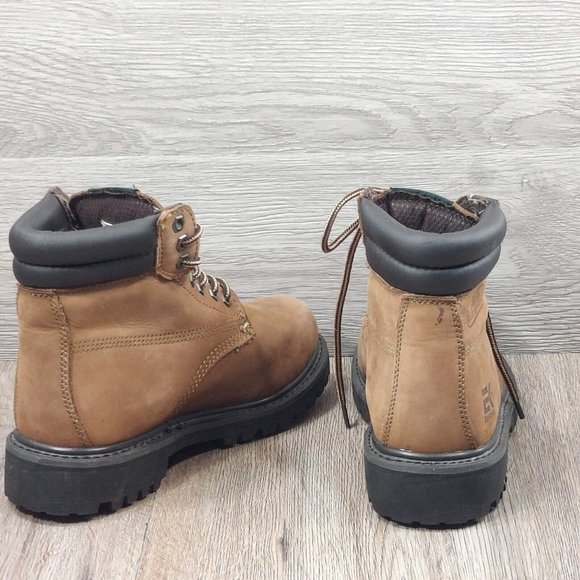 EK Eurbak Men Adult Insulated Water Oil Resistant Leather Ankle Work Boot Brown - Picture 9 of 12